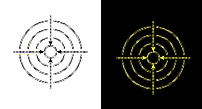 Precision icon collection for web, ui, mobile apps. Precision sign symbol. vector