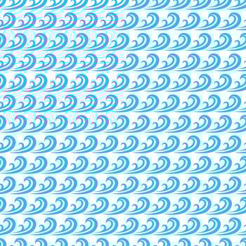 Sea and ocean water surf wave seamless pattern vector