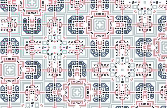 Colorful design with geometric pattern vector