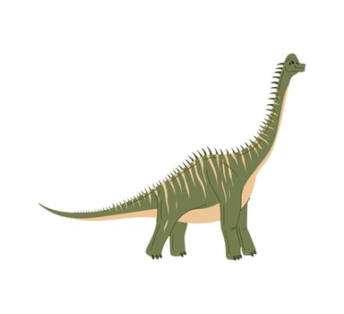 Ankylosaurus with spines back, cartoon dinosaur vector