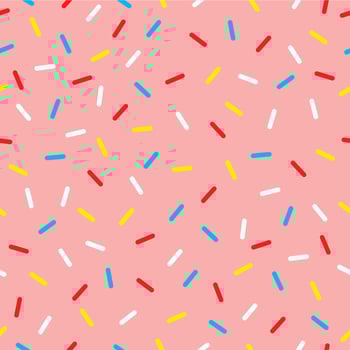 Donut candy sprinkles pattern background, sweet vector