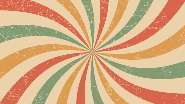 Vintage burst, circus retro carnival sunlight rays vector