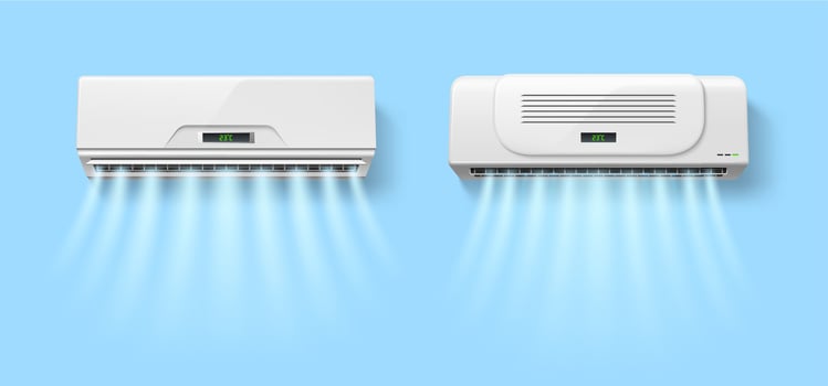 Realistic air conditioner climate control, cooling vector