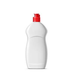 Realistic cleanser, liquid soap bottle, 3d package vector