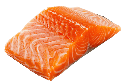 Close-up of fresh raw salmon fillet png