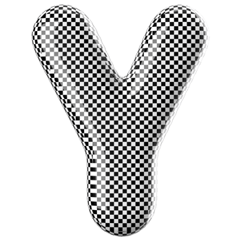 3D Font Letter Y uppercase png