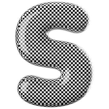 3D Font Letter S uppercase png