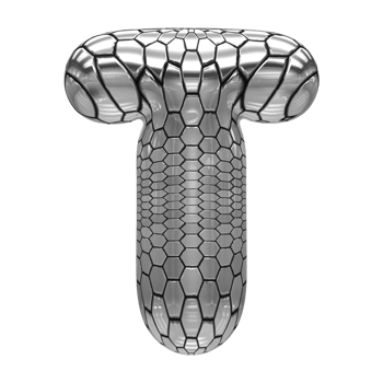 3D Font Letter T uppercase png