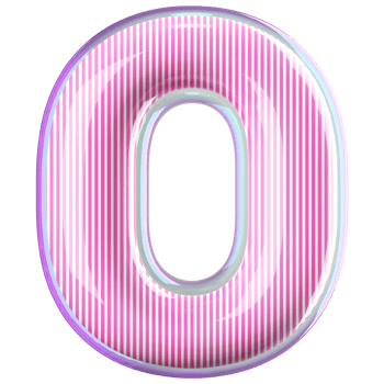 3D Font Letter O uppercase png