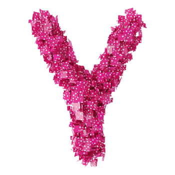 3D Font Letter Y uppercase png