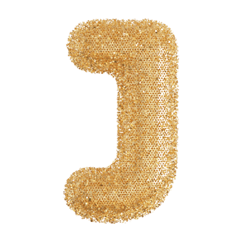 3D Font Letter J uppercase png