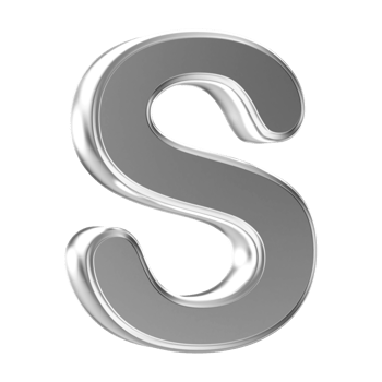 3D Font Letter S uppercase png