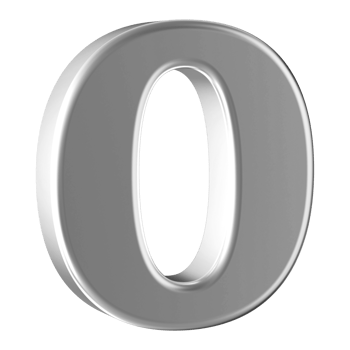 3D Font Letter O uppercase png