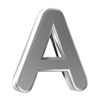 3D Font Letter A uppercase png