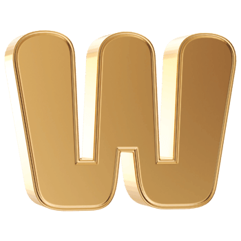3D Font Letter W uppercase png