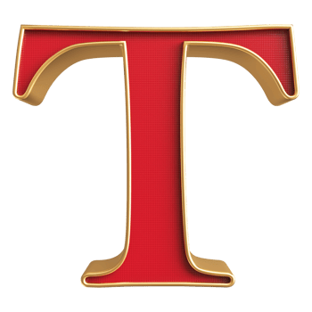 3D Font Letter T uppercase png
