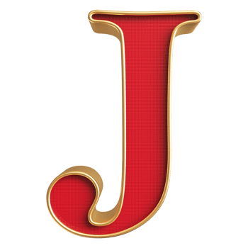 3D Font Letter J uppercase png