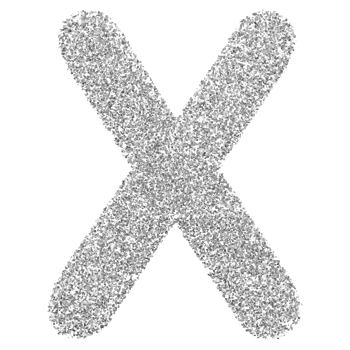 3D Font Letter X uppercase png