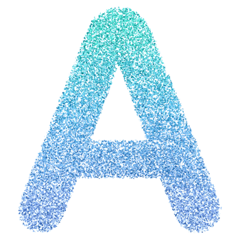 3D Font Letter A uppercase png