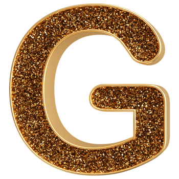 3D Font Letter G uppercase png