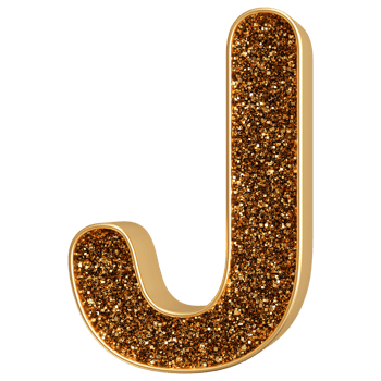 3D Font Letter J uppercase png