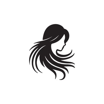 A beauty hair logo embodies elegance, style, and sophistication, representing quality hair care and fashion. vector