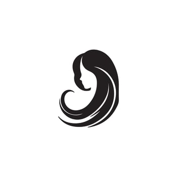 A beauty hair logo embodies elegance, style, and sophistication, representing quality hair care and fashion. vector