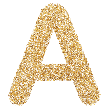 3D Font Letter A uppercase png