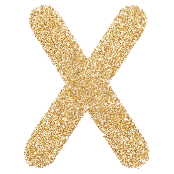 3D Font Letter X uppercase png