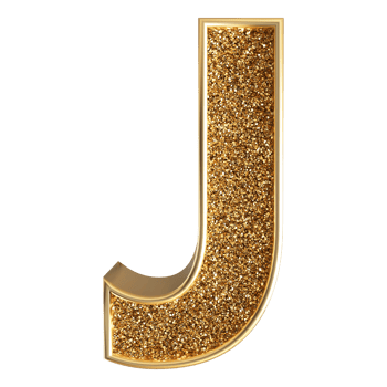 3D Font Letter J uppercase png