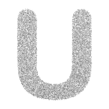 3D Font Letter U uppercase png