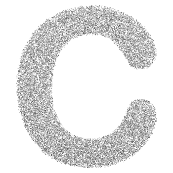 3D Font Letter C uppercase png