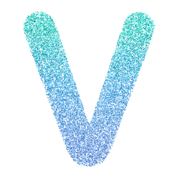 3D Font Letter V uppercase png