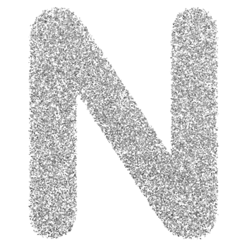 3D Font Letter N uppercase png