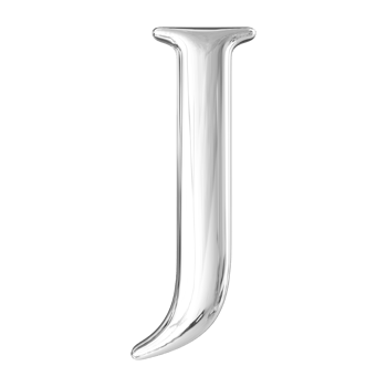 3D Font Letter J uppercase png