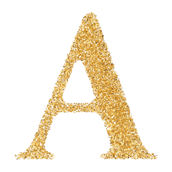 3D Font Letter A uppercase png