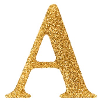 3D Font Letter A uppercase png