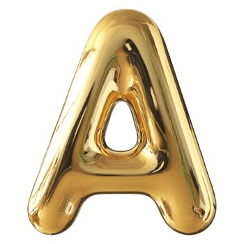 3D Font Letter A uppercase png