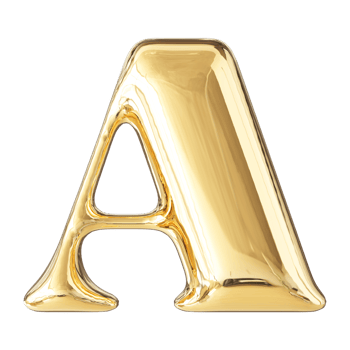 3D Font Letter A uppercase png