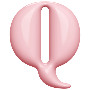3D Font Letter Q uppercase png
