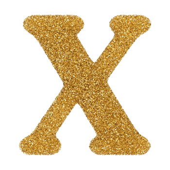 3D Font Letter X uppercase png