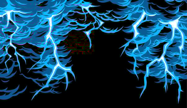 Dynamic Lightning Storm Illustration for Dramatic Backgrounds vector