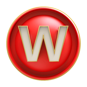 Icon 3D Font Letter W uppercase png