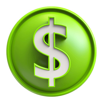 Icon 3D Dollar Symbol png