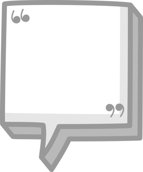 3d black and white color speech bubble balloon with quotation marks, icon sticker memo keyword planner text box banner png