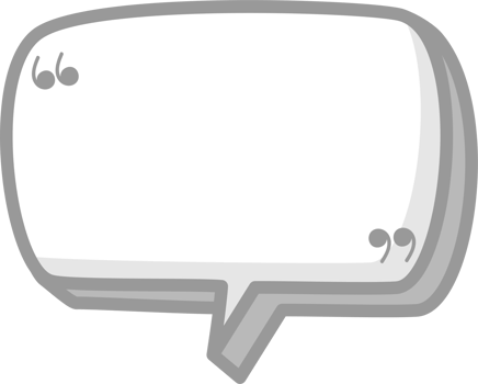3d black and white color speech bubble balloon with quotation marks, icon sticker memo keyword planner text box banner png