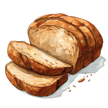 Freshly Baked Bread with Crusty Texture png