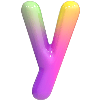 Font y 3D, Color Gradient png