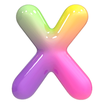 Font x 3D, Color Gradient png