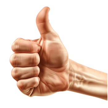 A Hand Giving a Thumbs Up Gesture png